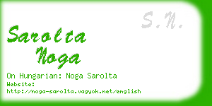 sarolta noga business card